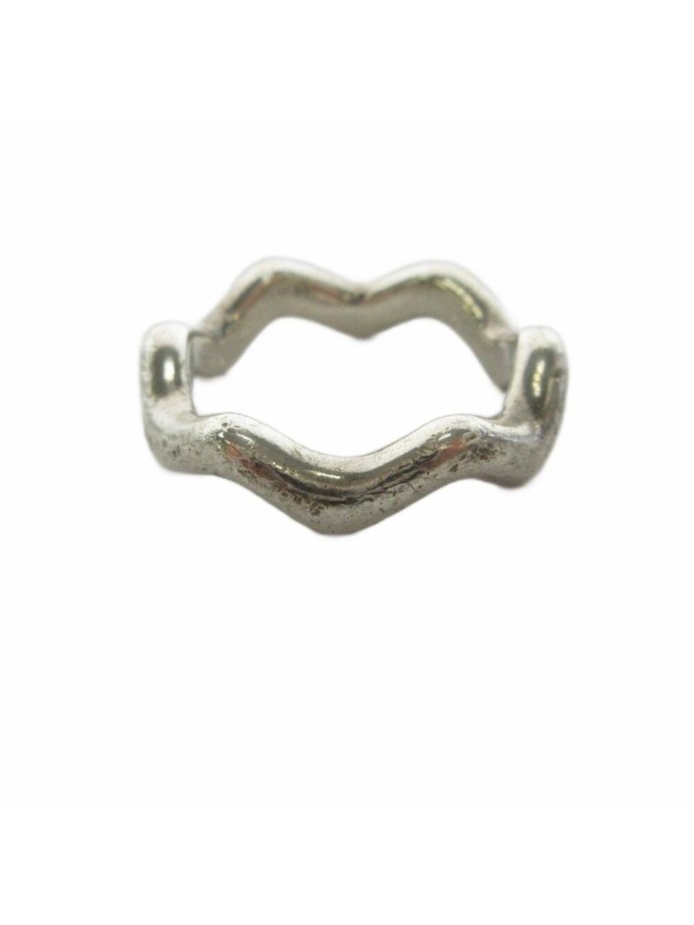 Tiffany & Co Zigzag Ring Paloma Picasso Design Wave 925 Sterling Silver Colored